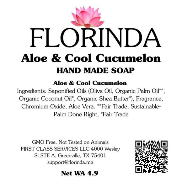 Florinda Beauty Aloe & Cool Cucumelon Soap - Picture 5 of 7